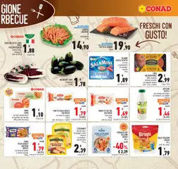 Anteprima del volantino FILETTO DI SALMONE, al kg valido a partire dal 22.04.2026 | Pagina: 7 | Prodotti: Pane, Patate, Formaggio, Melanzane