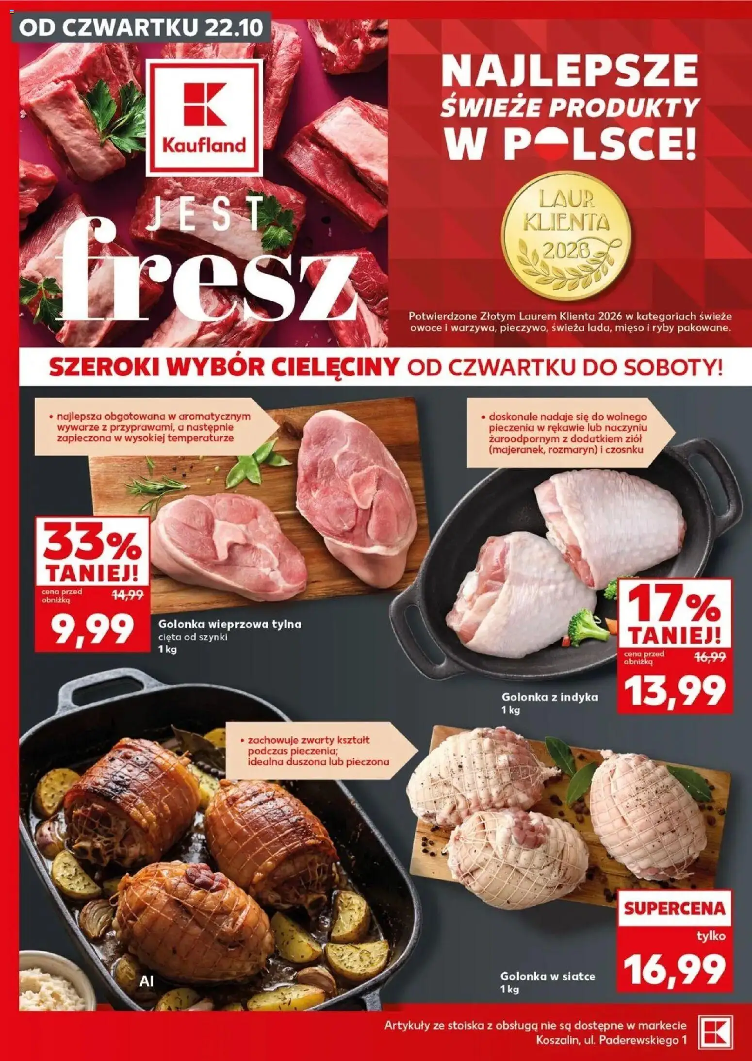 Kaufland HALLOWEEN 🎃 gazetka od 24.10.2026 🕷️🕸️ | Strona: 12 | Produkty: Golonka, Rozmaryn, Mięso, Ryby