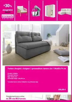 Emmezeta Katalog - Pregled kataloga iz trgovine Emmezeta, vrijedi od 22.06.2026 | Stranica: 5 | Proizvodi: Dvosjed