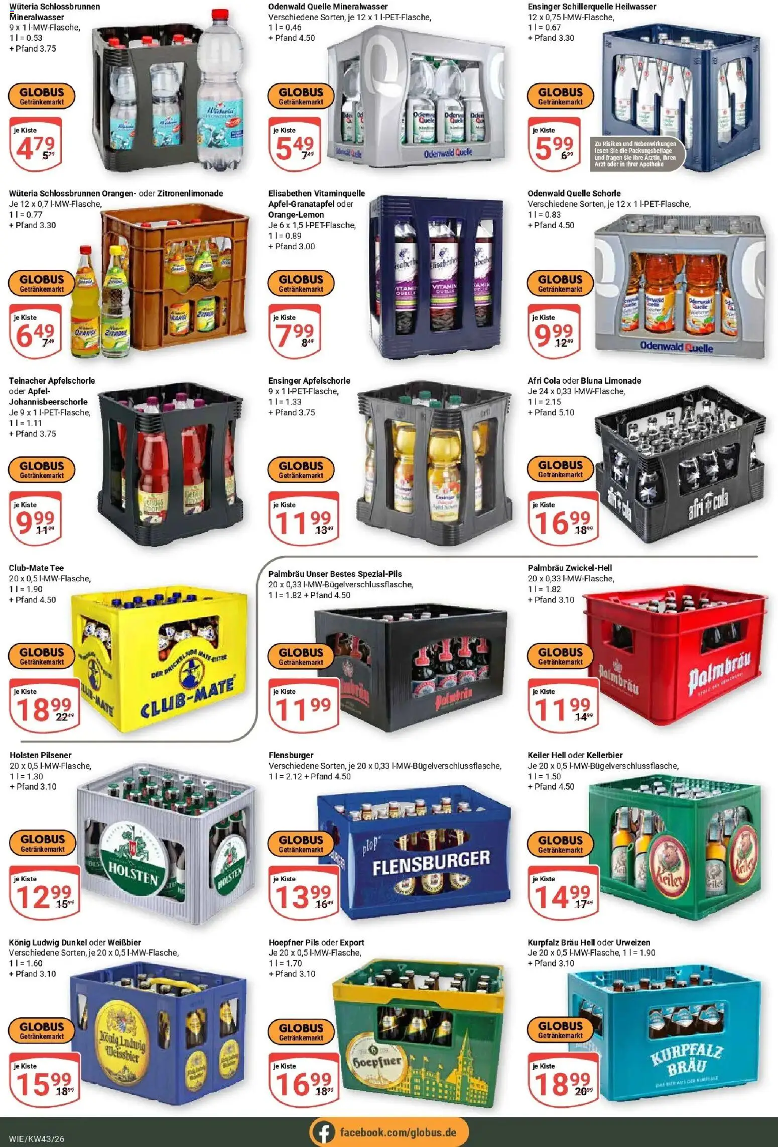 Globus Prospekt Waghäusel (ab 19.10.2026) » Angebote online | Seite: 17 | Produkte: Pils, Äpfel, Orangen, Limonade