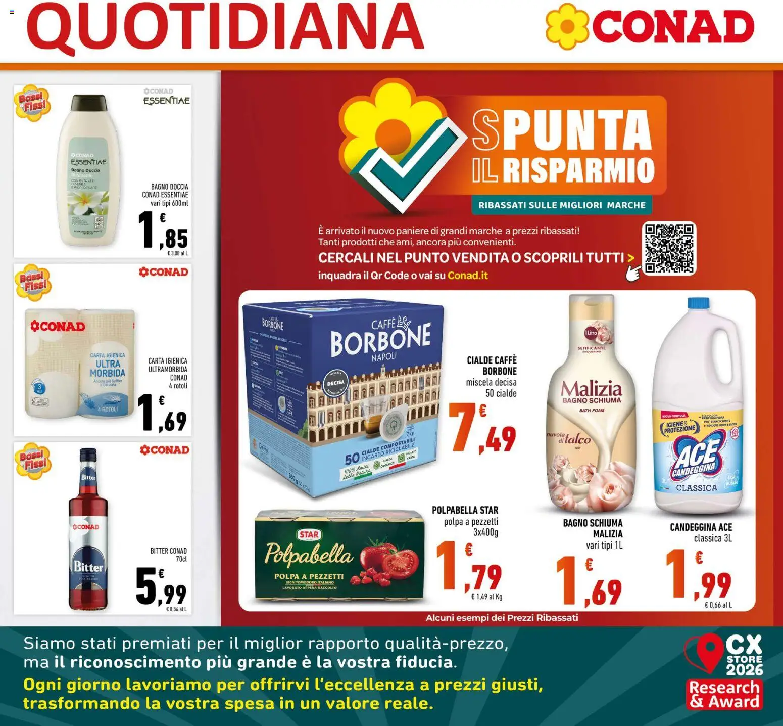 Volantino Conad del 09/09/2026 | Pagina: 19 | Prodotti: Carta igienica, Caffè, Cialde, Cialda