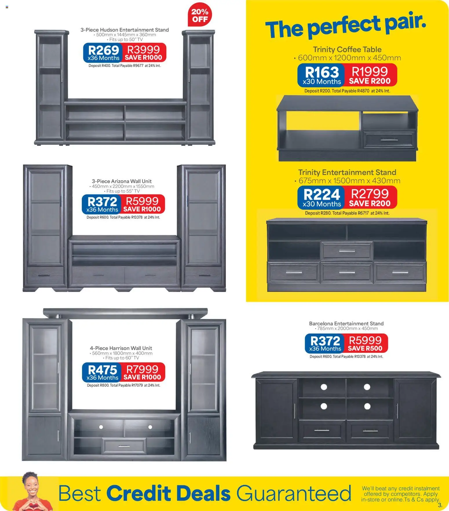 New OK Furniture catalogue – valid from 21/09/2026 | Page: 3 | Products: TV, Coffee table, Wall unit, Coffee
