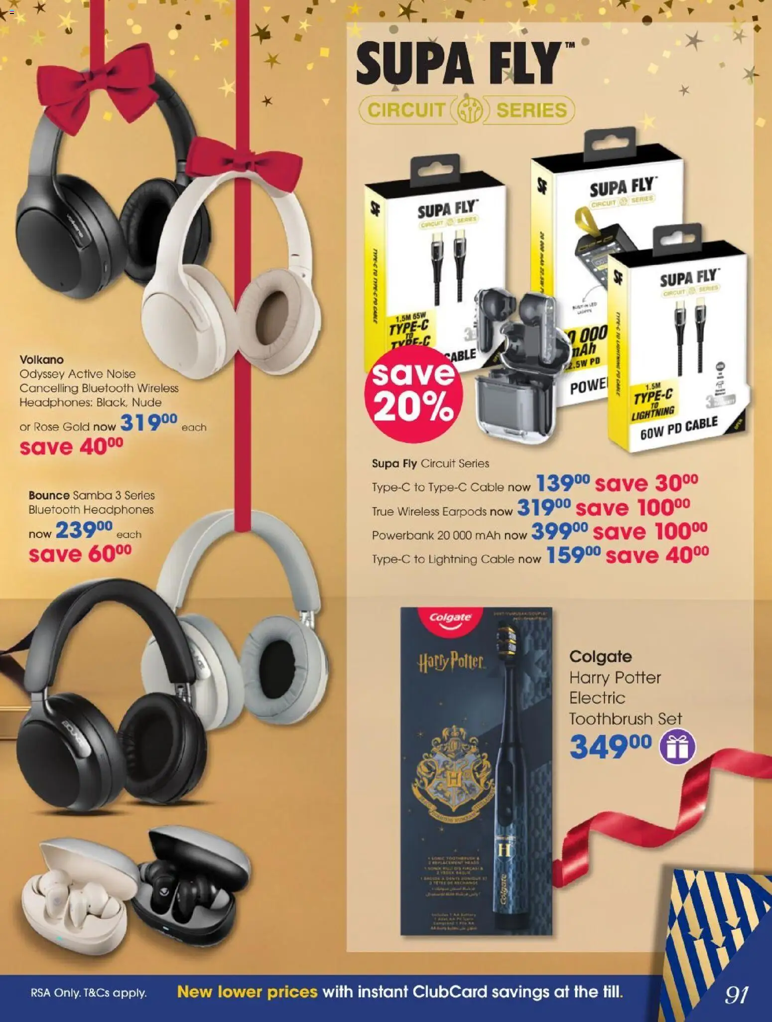 New Clicks catalogue – valid from 27/10/2026 | Page: 91 | Products: Lightning cable, Headphones, Electric toothbrush, Toothbrush