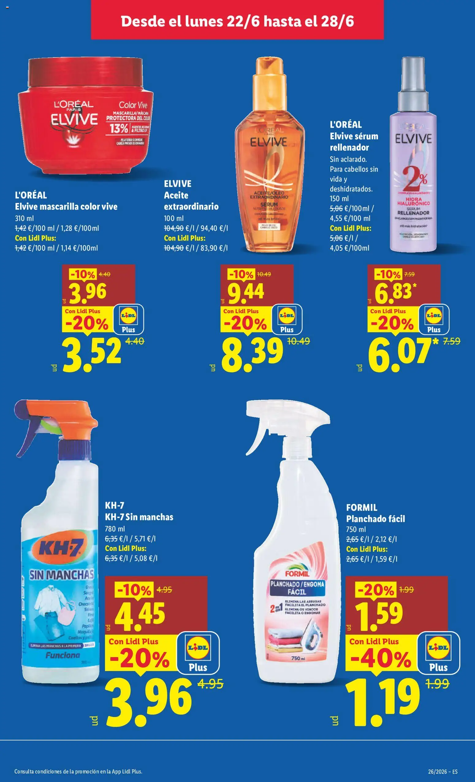 Lidl folleto │ válido desde el 22.06.2026 | Página: 11 | Productos: Quitamanchas, Sérum, Aceite