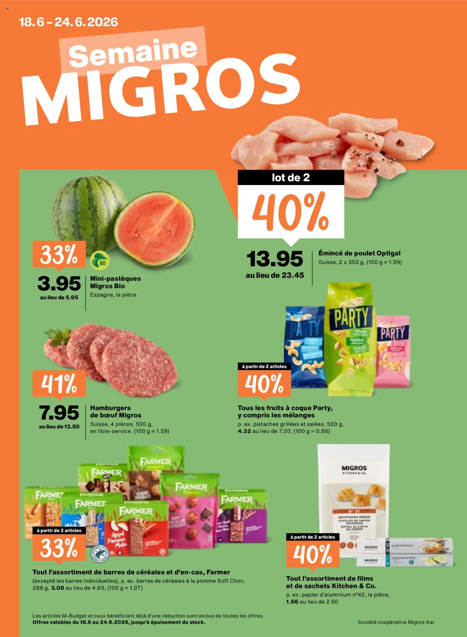 Migros aktionen FR – gültig ab 18.06.2026 | Seite: 1