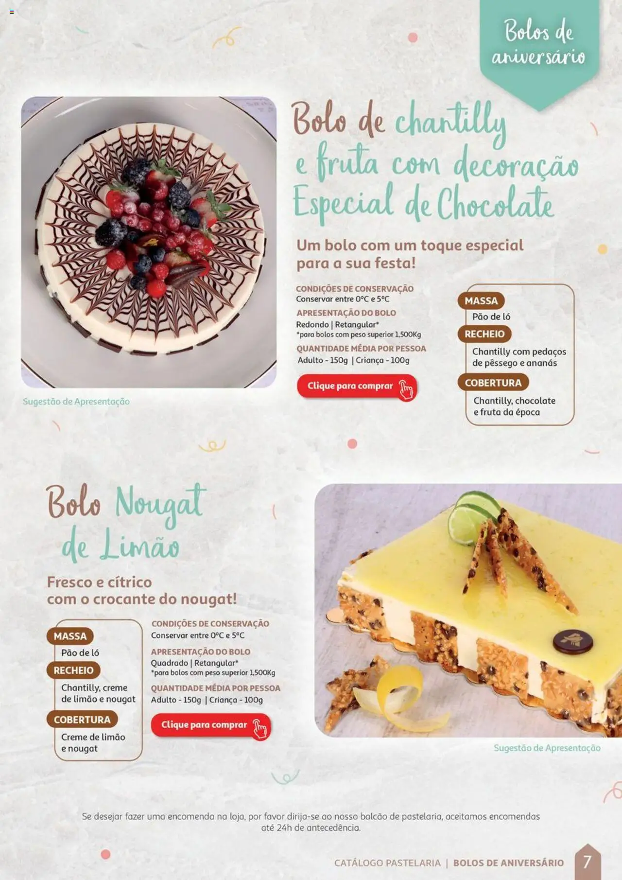 Auchan Catálogo de Pastelaria │ válido de 08/04/2024 | Página: 7 | Produtos: Bolo, Chocolate, Massa, Creme
