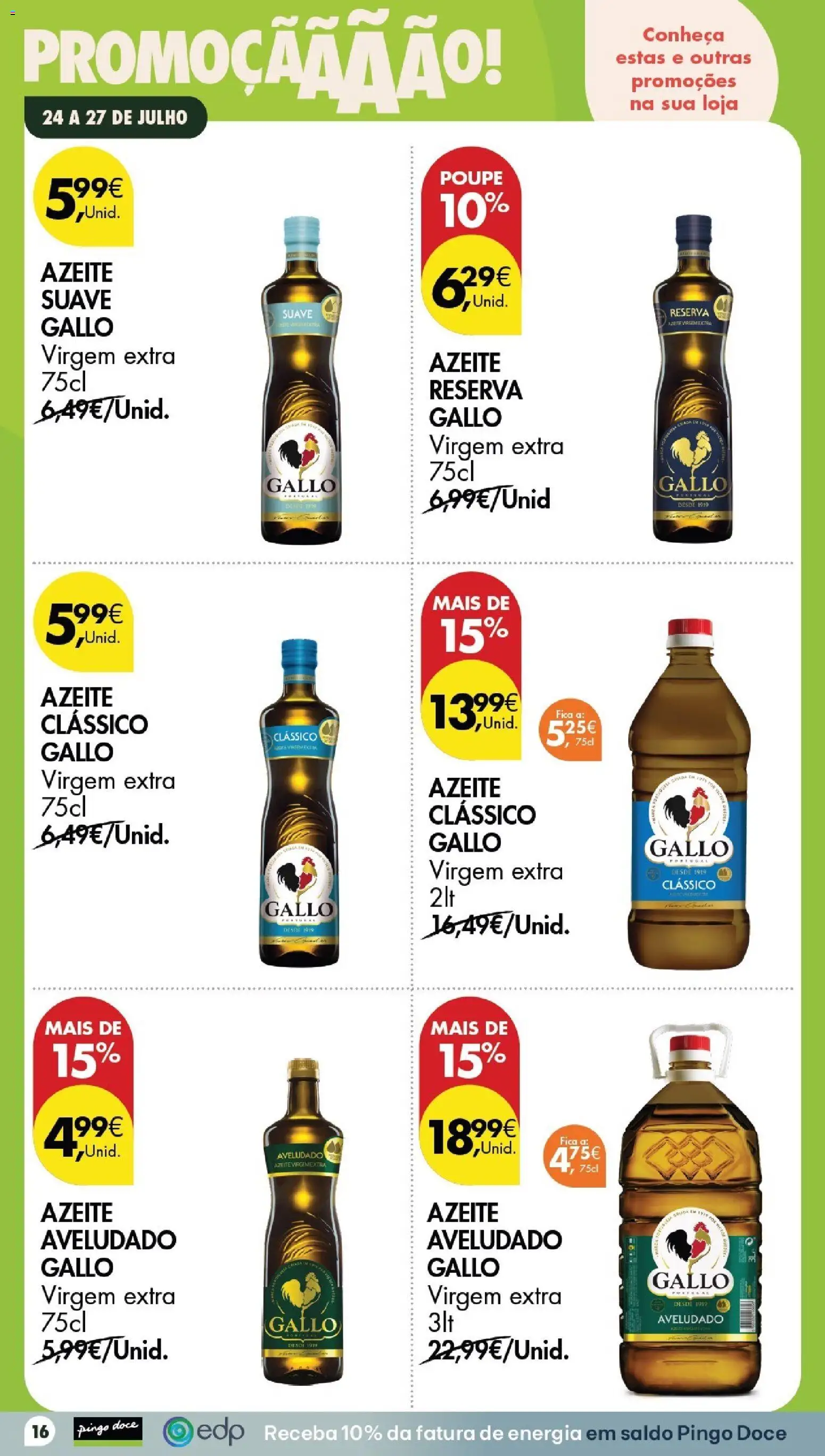 Pingo Doce Poupe este Fim de Semana │ válido de 24/07/2026 | Página: 16 | Produtos: Azeite