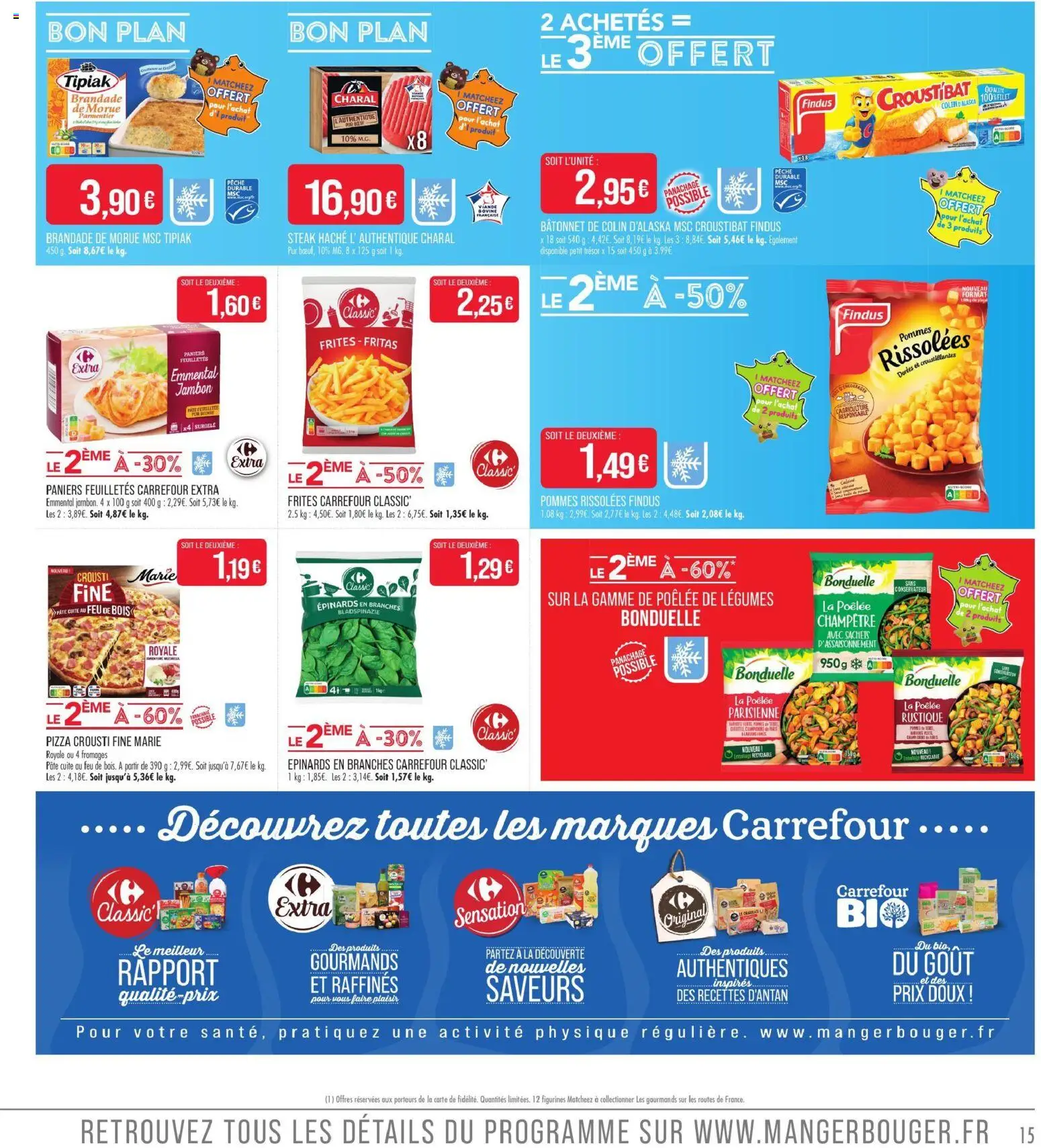 {H1} | Page: 15 | Produits: Morue, Pâte, Pizza, Pommes