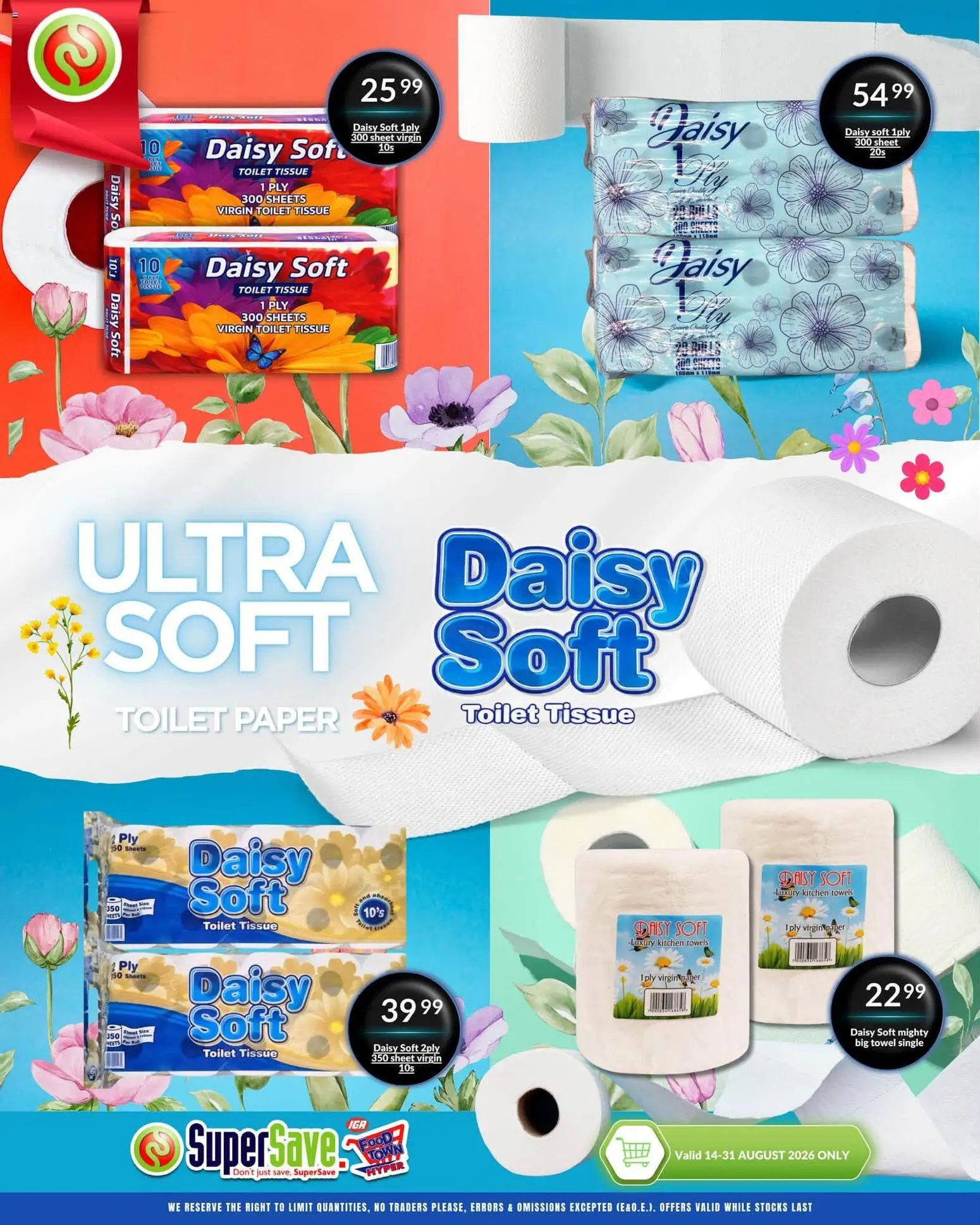 New Super Save catalogue – valid from 21/08/2026 | Page: 1 | Products: Toilet, Towel, Paper, Toilet paper