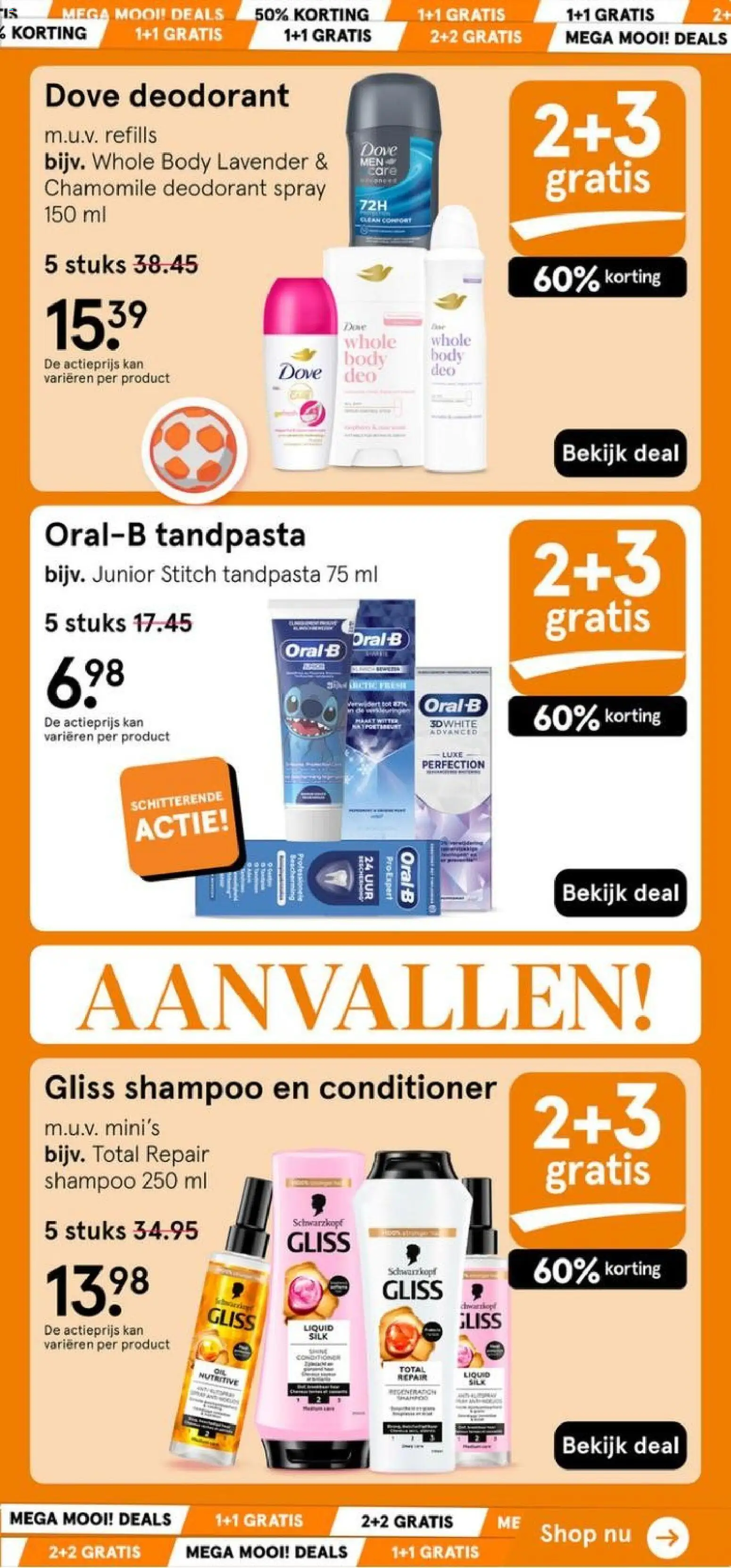 {H1} | Pagina: 3 | Producten: Deodorant, Kan, Shampoo, Conditioner