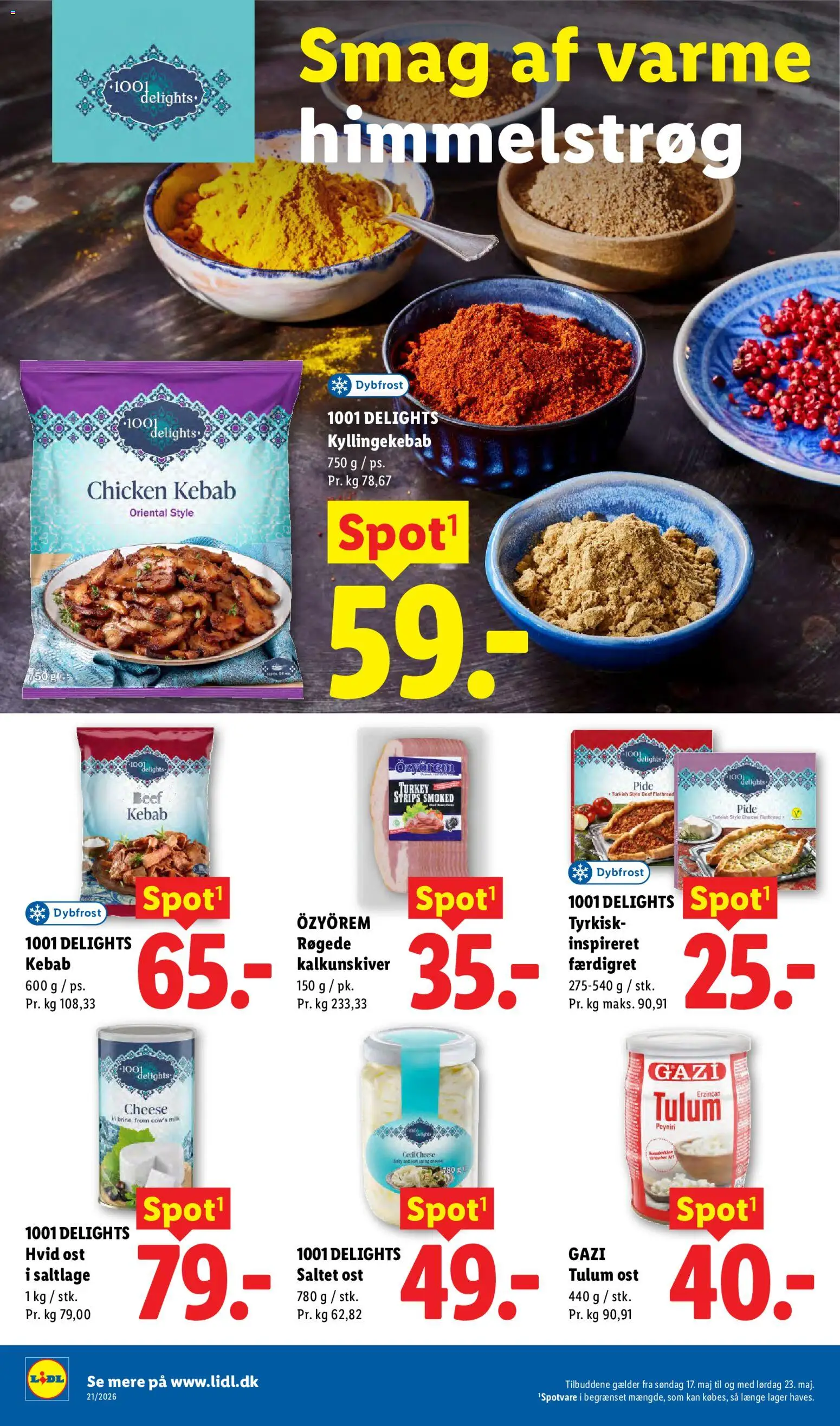 Lidl tilbudsavis – gyldig fra 17.05.2026 | Side: 18 | Produkter: Ost, Kebab, Søm