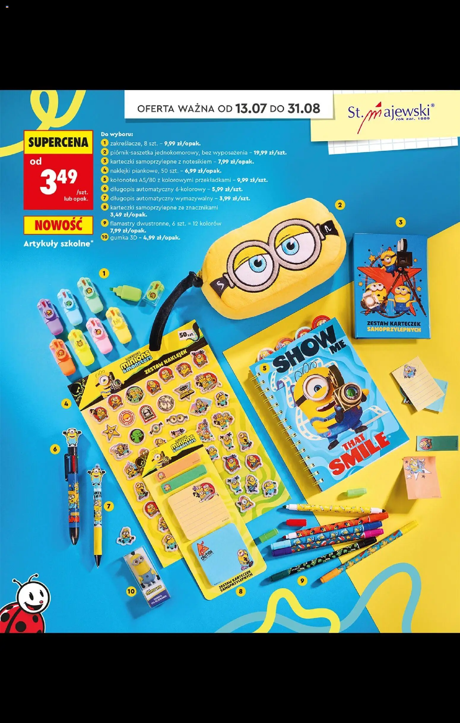 Biedronka gazetka - Powrót Do Szkoły od 06.07.2026 | Strona: 34 | Produkty: Naklejki