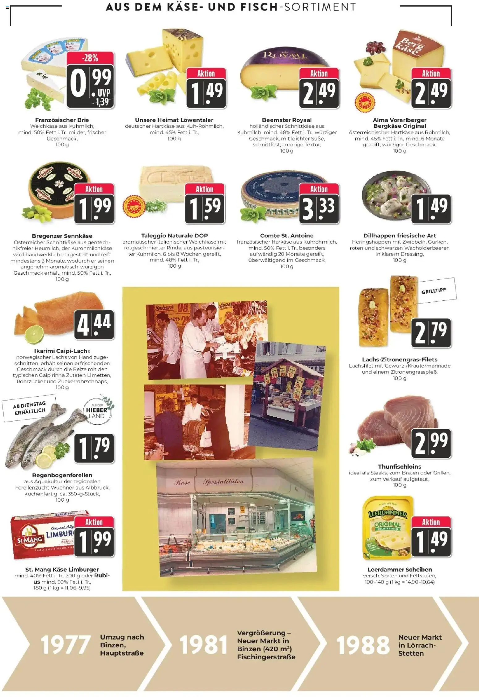 E center Prospekt Lörrach – gültig ab 13.07.2026 | Seite: 6 | Produkte: Käse, Leerdammer, Lachs