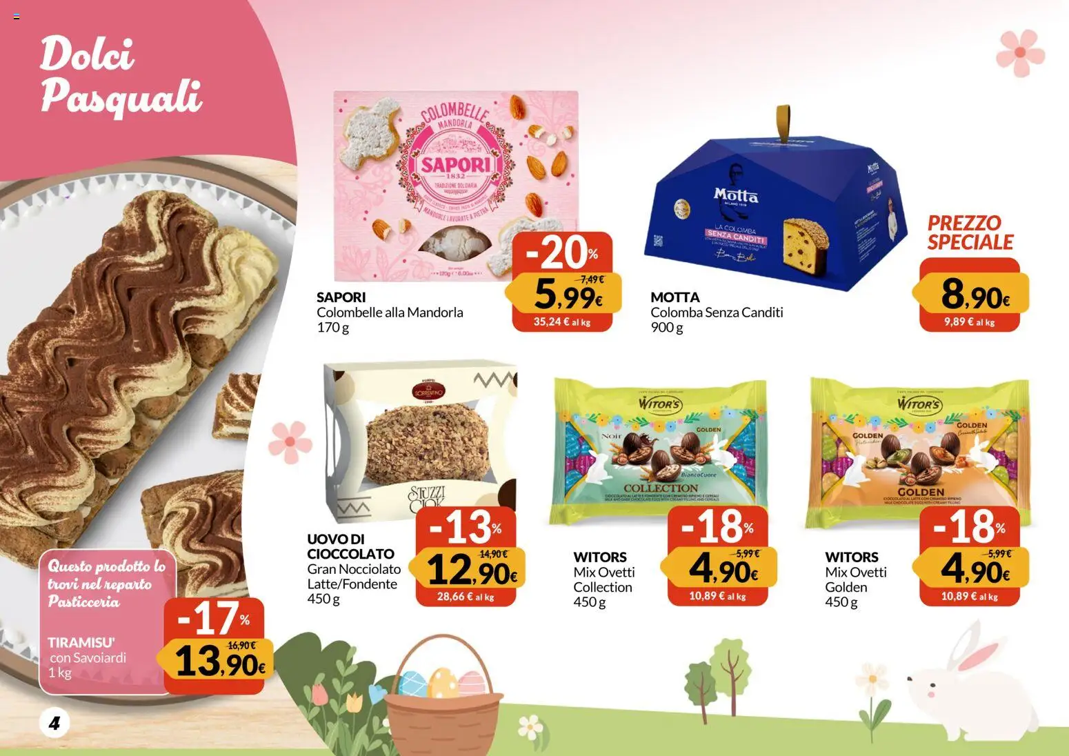 Volantino Galassia del 12.03.2026 | Pagina: 4 | Prodotti: Cioccolato, Savoiardi
