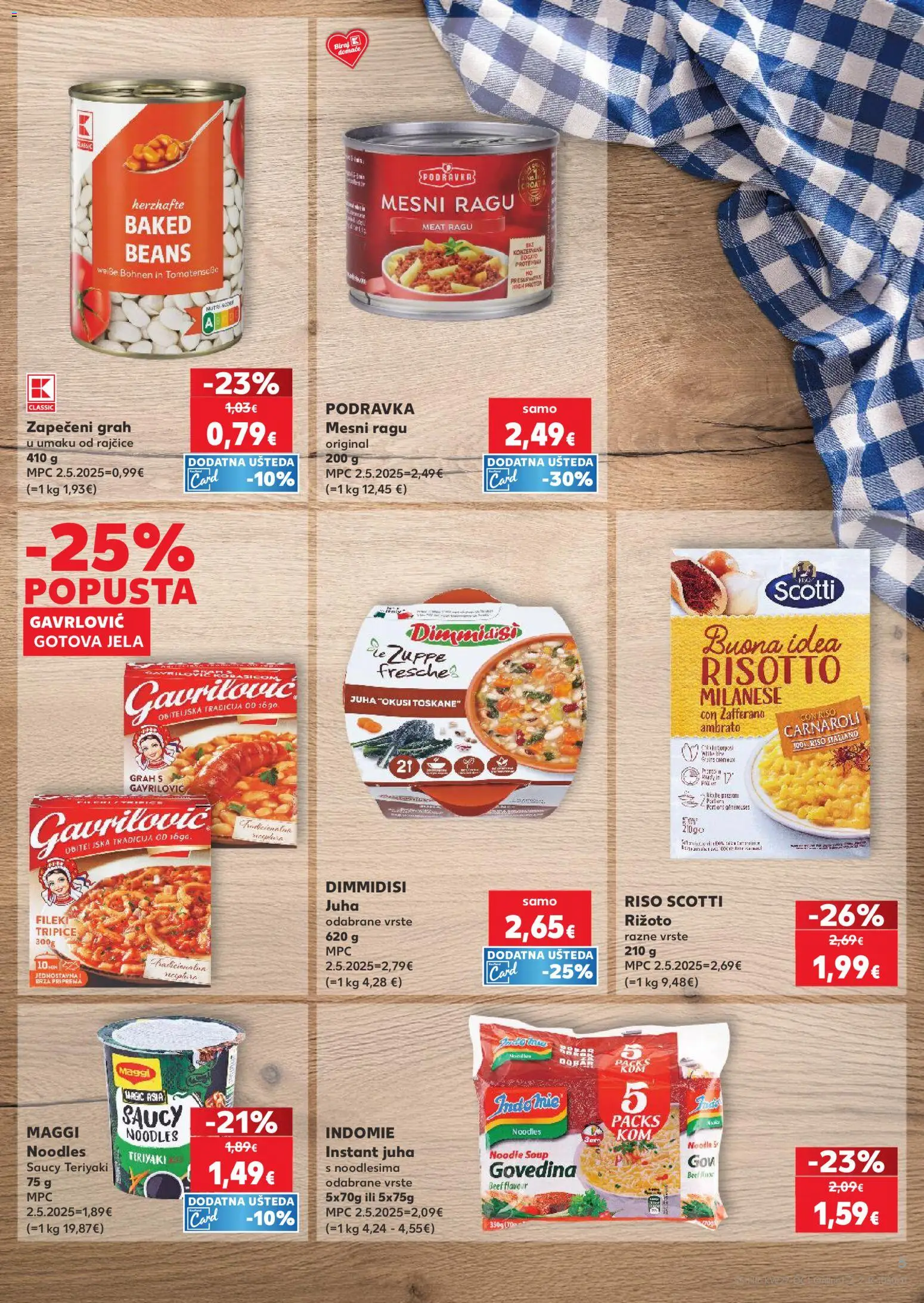 Kaufland katalog | vrijedi od 01.07.2026 | Stranica: 5 | Proizvodi: Podravka, Rajčice, Govedina, Juha