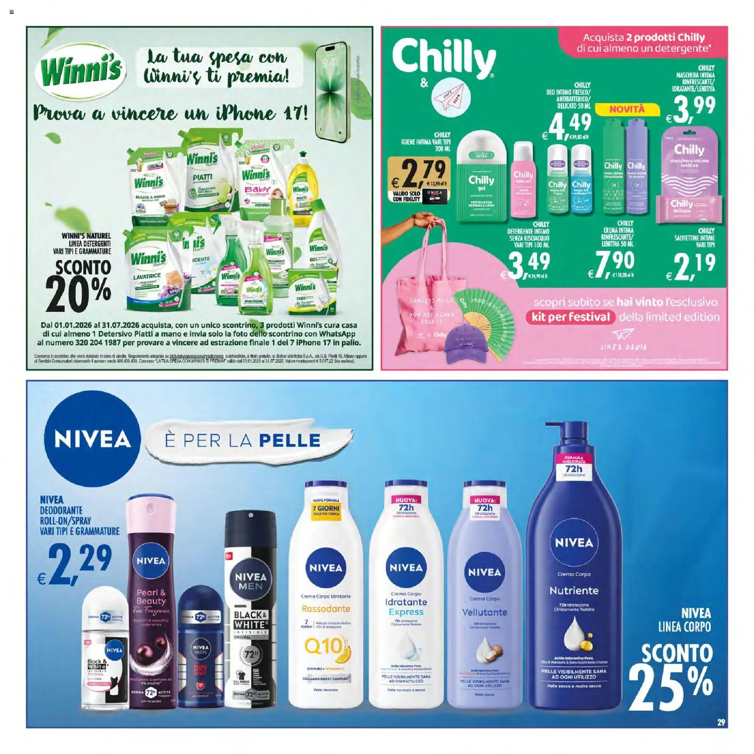 Volantino Decò del 30/06/2026 | Pagina: 29 | Prodotti: Crema, Detergente, Intimo, Mandorle