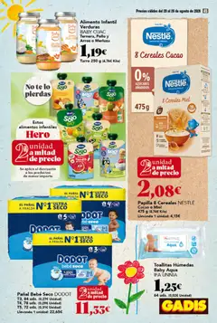 Vista previa Gadis folleto válido desde el 20/08/2026 | Página: 45 | Productos: Té, Toallitas húmedas, Sandía, Pollo