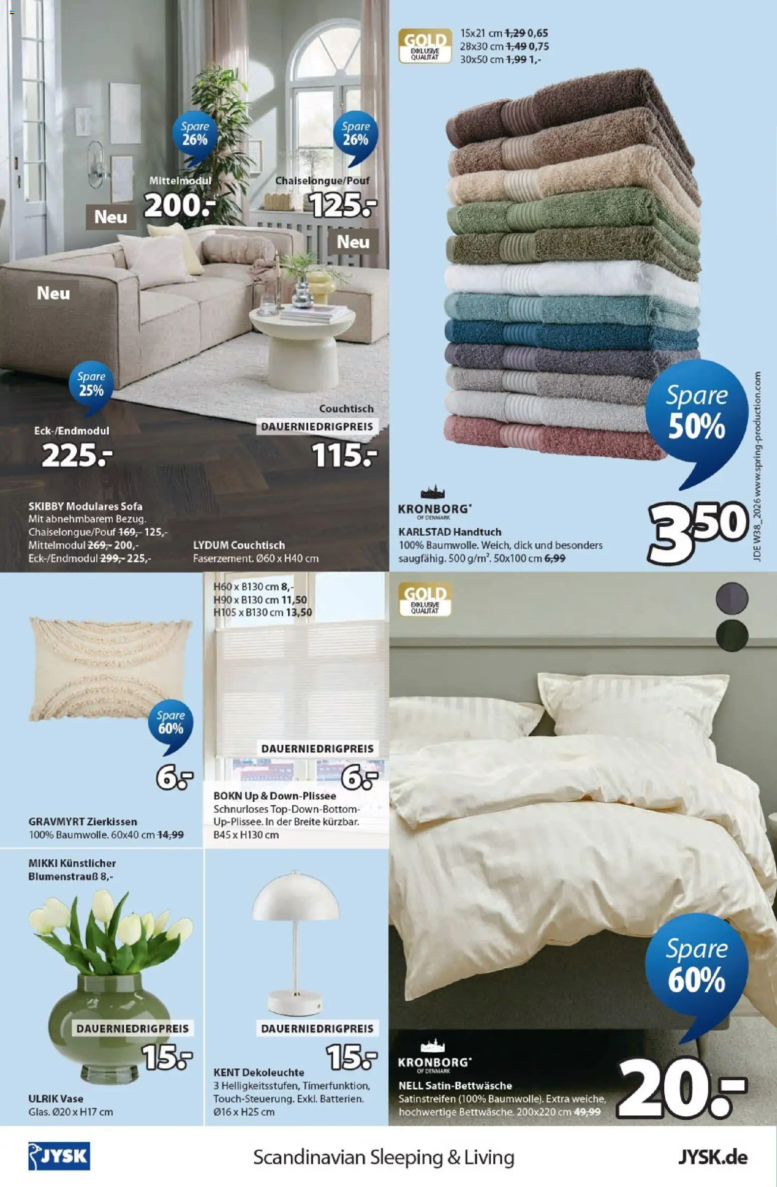 Prospekt JYSK – gültig ab 18.09.2026 | Seite: 12 | Produkte: Sofa, Couchtisch, Vase
