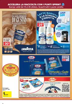 Anteprima del volantino Carrefour volantino Market - Punti Sprint Payback valido a partire dal 13/10/2026 | Pagina: 14 | Prodotti: Schiuma, Piatti, Latte, Feta