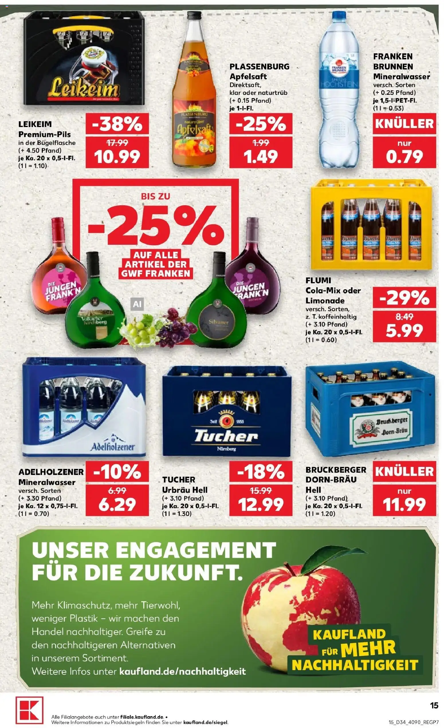 Prospekt Kaufland ab 17.08.2026 » Angebote Online zum Blättern | Seite: 26 | Produkte: Adelholzener, Limonade, Apfelsaft, Mineralwasser