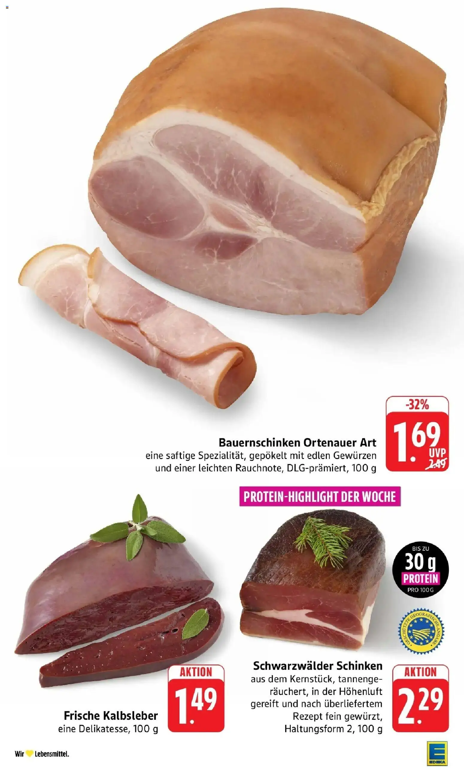 Edeka Prospekt Bad Bergzabern (ab 10.08.2026) » Angebote Online | Seite: 5 | Produkte: Kalbsleber, Schinken