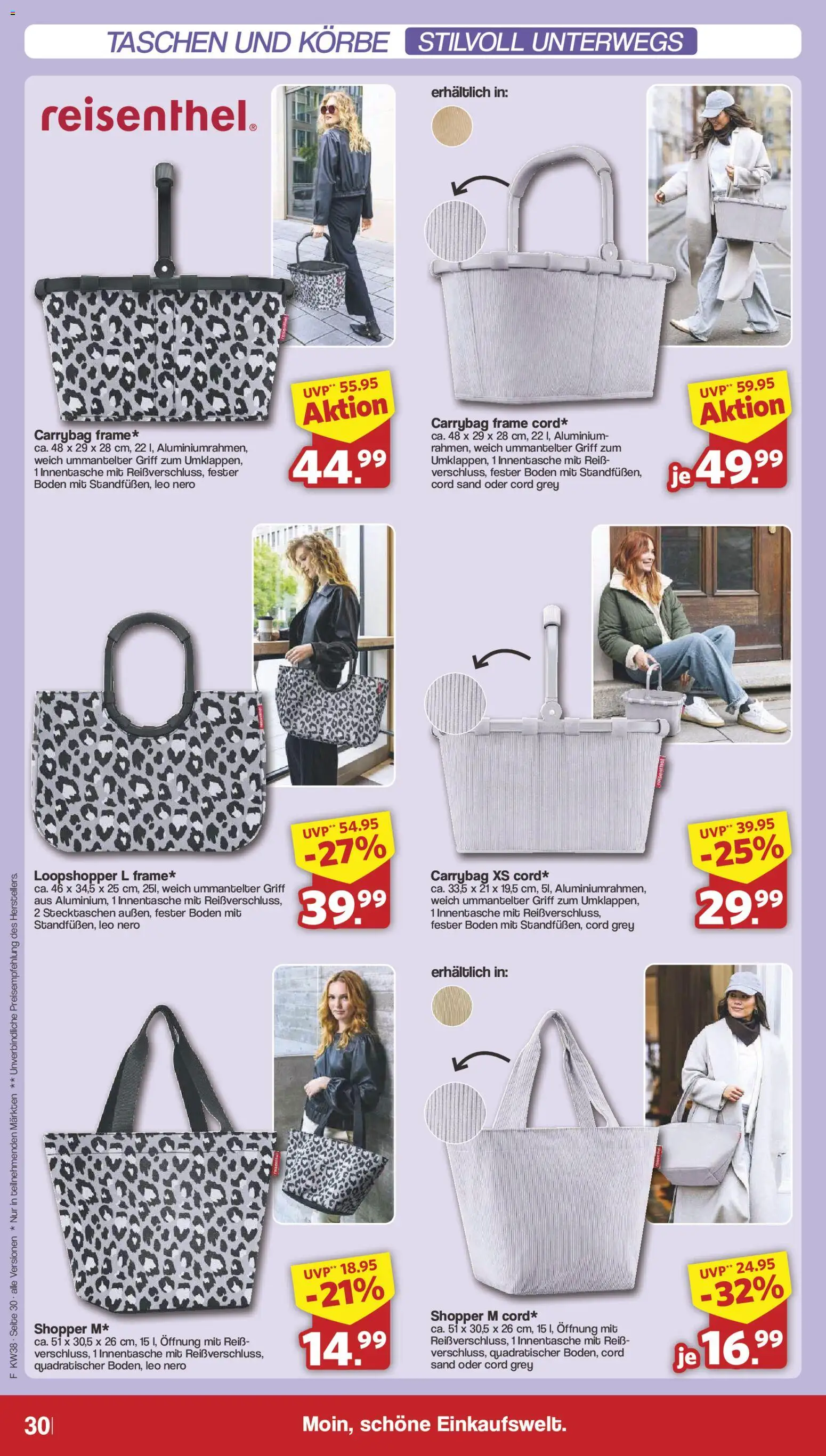 Famila Nordwest Prospekt – gültig ab 14.09.2026 | Seite: 34 | Produkte: Taschen
