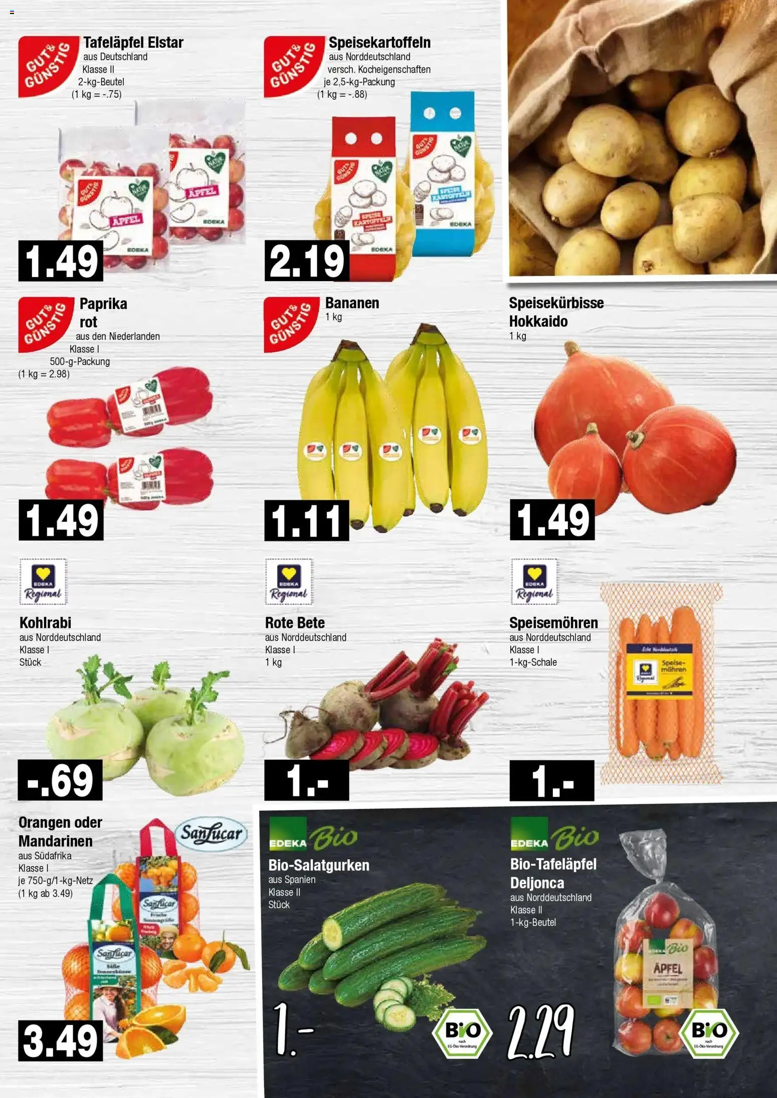 Edeka Prospekt Hamburg (ab 21.09.2026) » Angebote Online | Seite: 3 | Produkte: Äpfel, Bananen, Orangen, Paprika