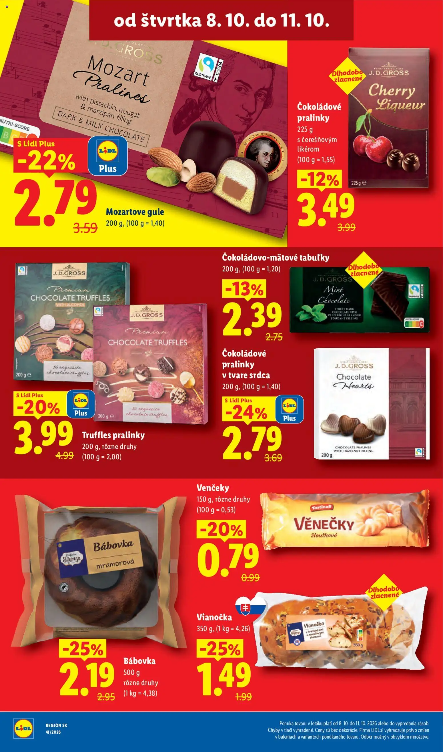 Nové Lidl akcie – leták je platný od 05.10.2026 | Strana: 74 | Produkty: Venčeky, Vianočka