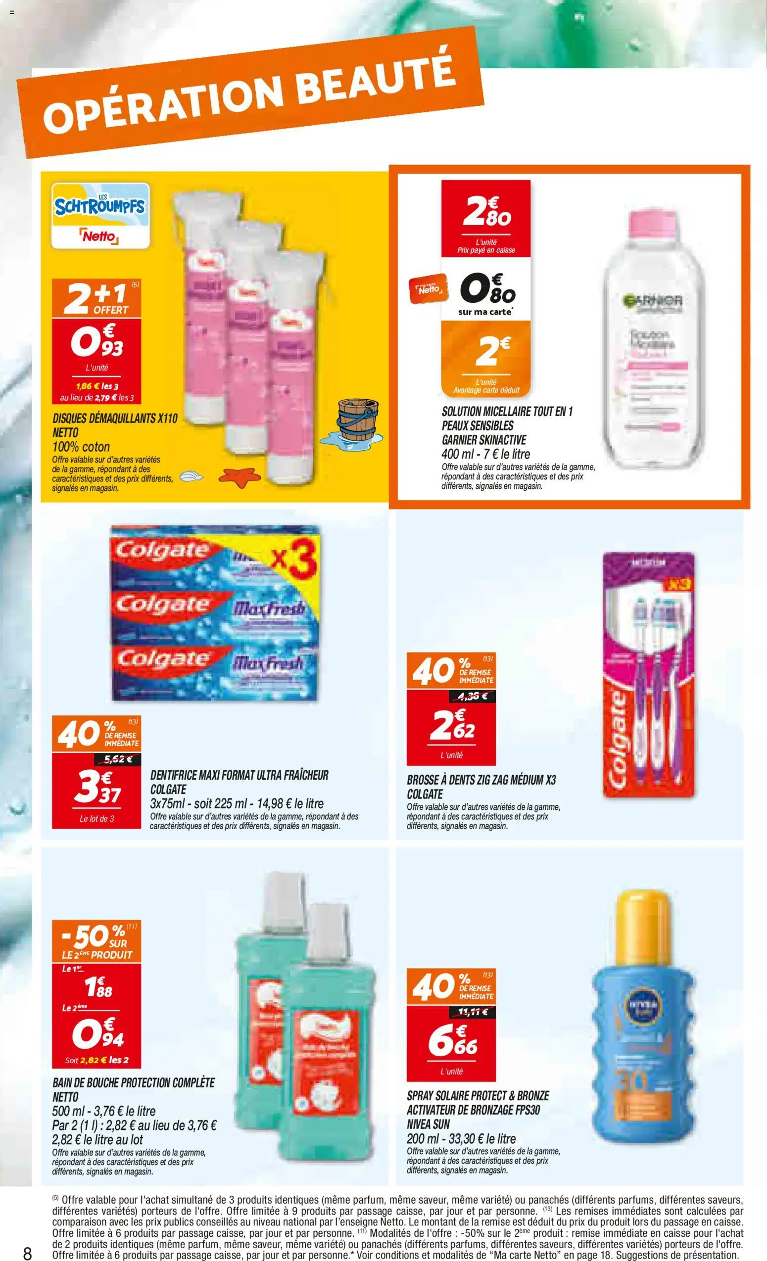 {H1} | Page: 8 | Produits: Brosse, Dentifrice, Brosse à dents, Bain de bouche