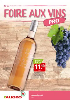 Aligro aktionen Weinfestival Sion ab 25.05.2026 gültig