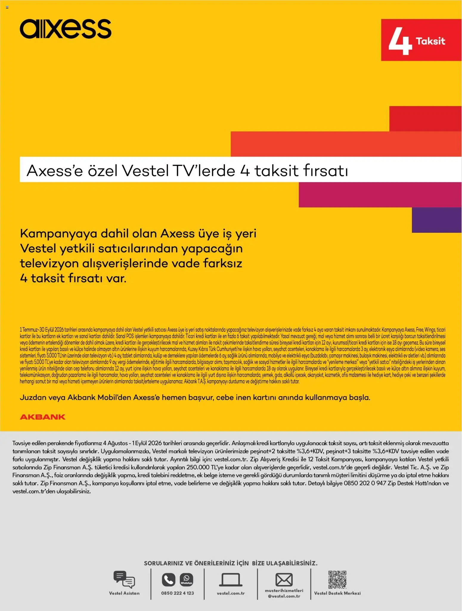 Vestel - Tüketici Elektroniği - 01 Ağustos 2026 tarihinden itibaren geçerlidir | Sayfa: 23 | Ürünler: Tablet, Bilgisayar, Televizyon, Video