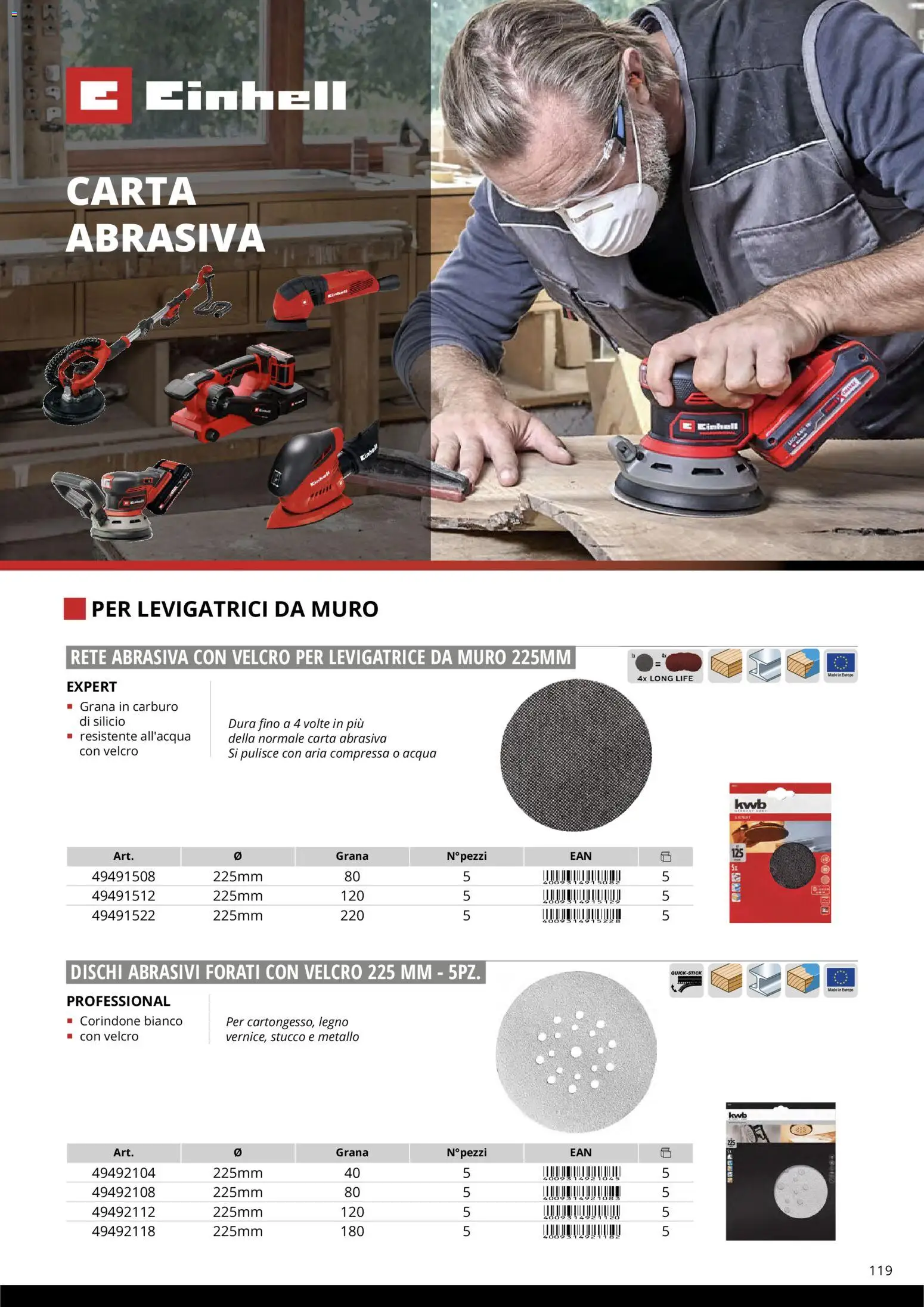 Volantino Einhell del 17.03.2026 | Pagina: 121 | Prodotti: Acqua, Stucco