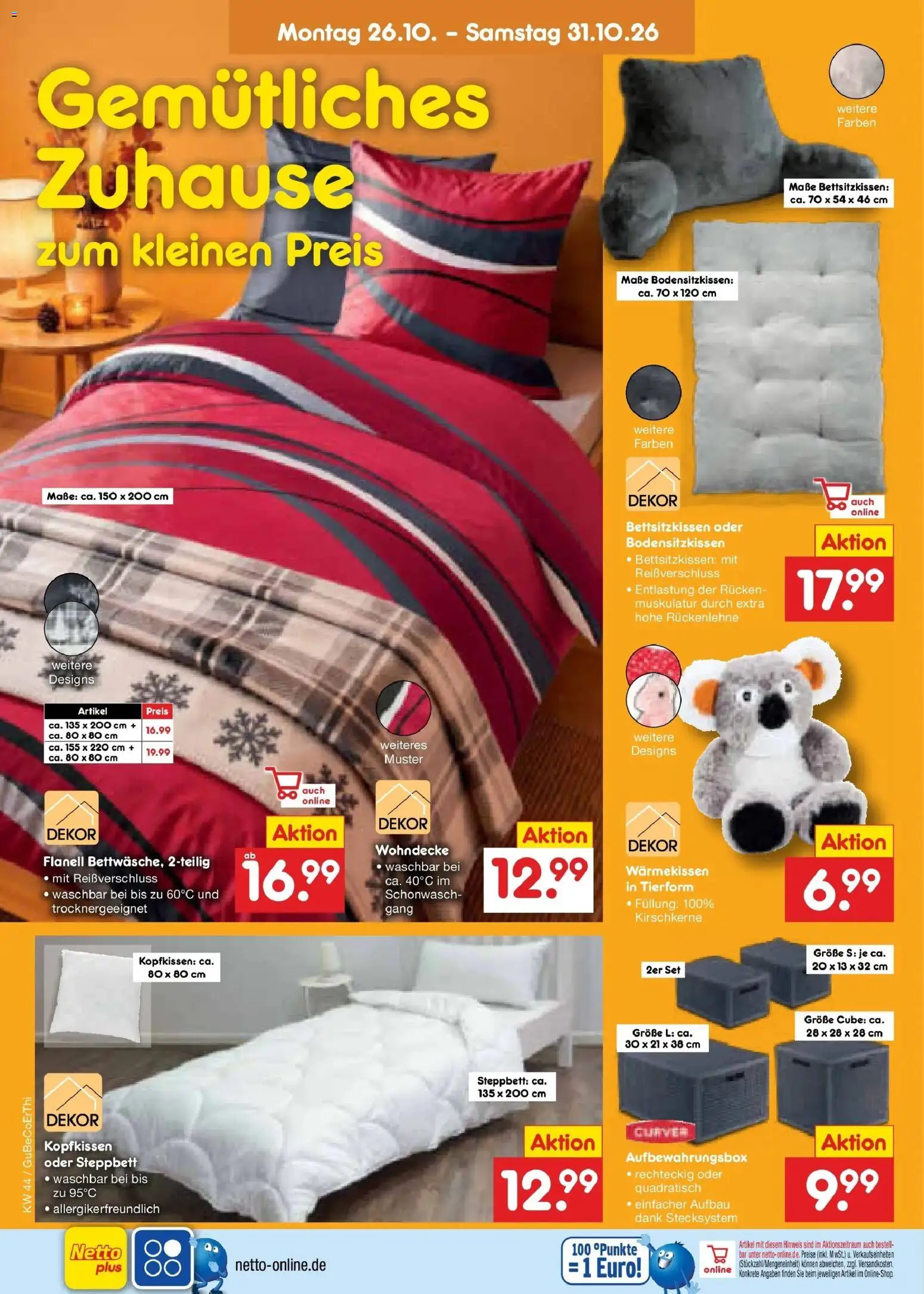 Netto Marken-Discount Prospekt – gültig ab 28.10.2026 | Seite: 57 | Produkte: Kopfkissen