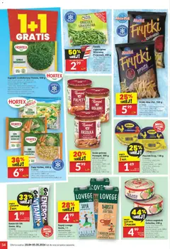 Pogląd oferty "Twój Market gazetka" - ważna od 28.04.2026 | Strona: 34 | Produkty: Karta, Szpinak, Gulasz angielski, Zupa