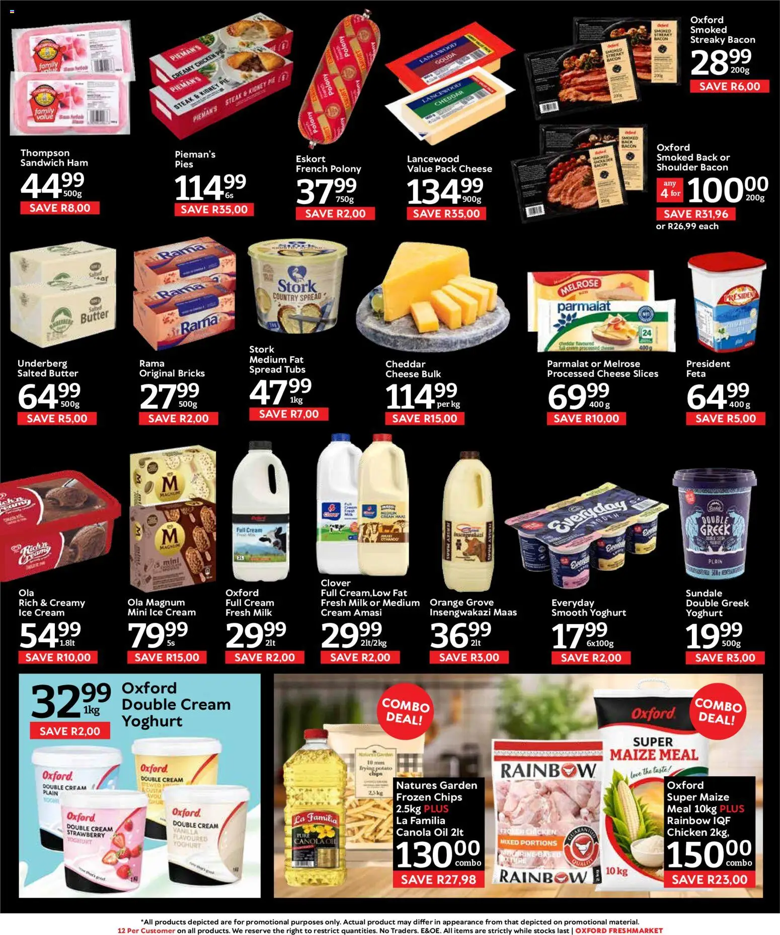 New Oxford Freshmarket catalogue – valid from 12/08/2026 | Page: 12 | Products: Butter, Cheese, Oil, Polony