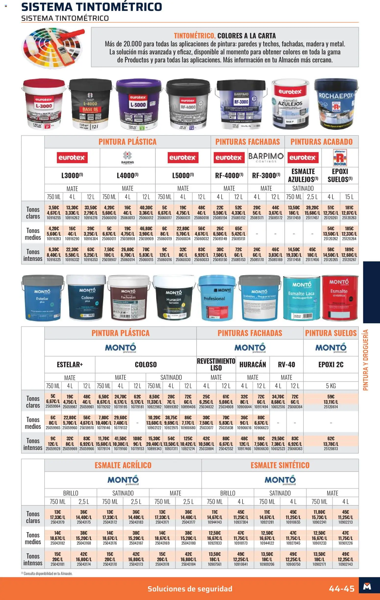 Obramat - Reformas Otono Imprenta Almacenes 04 Leganés 2026 │ válido desde el 09/10/2026 | Página: 45 | Productos: Pintura plástica, Azulejos