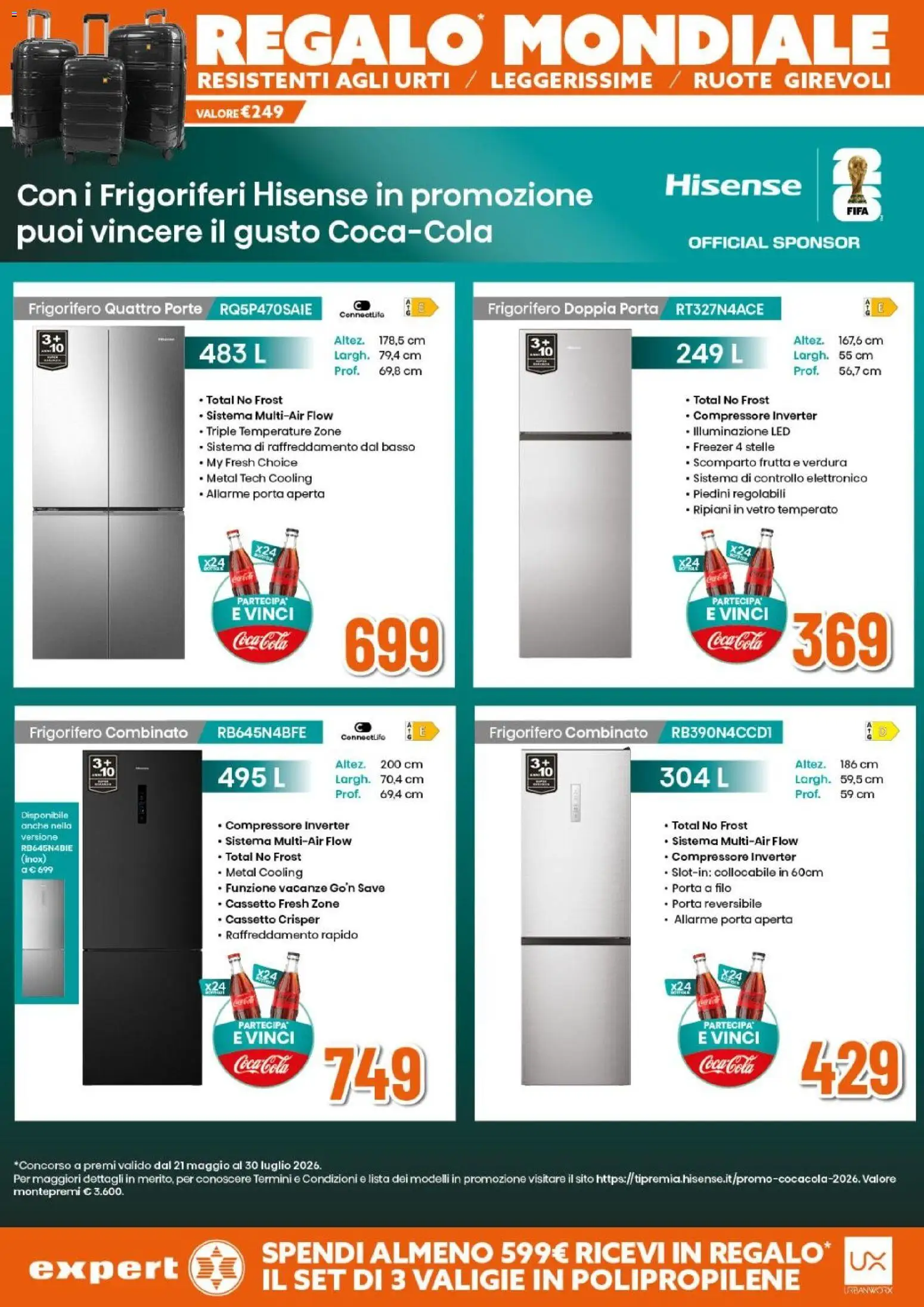 Volantino Expert del 04.06.2026 | Pagina: 32 | Prodotti: Frutta, Frigorifero, Frigorifero combinato, Coca Cola