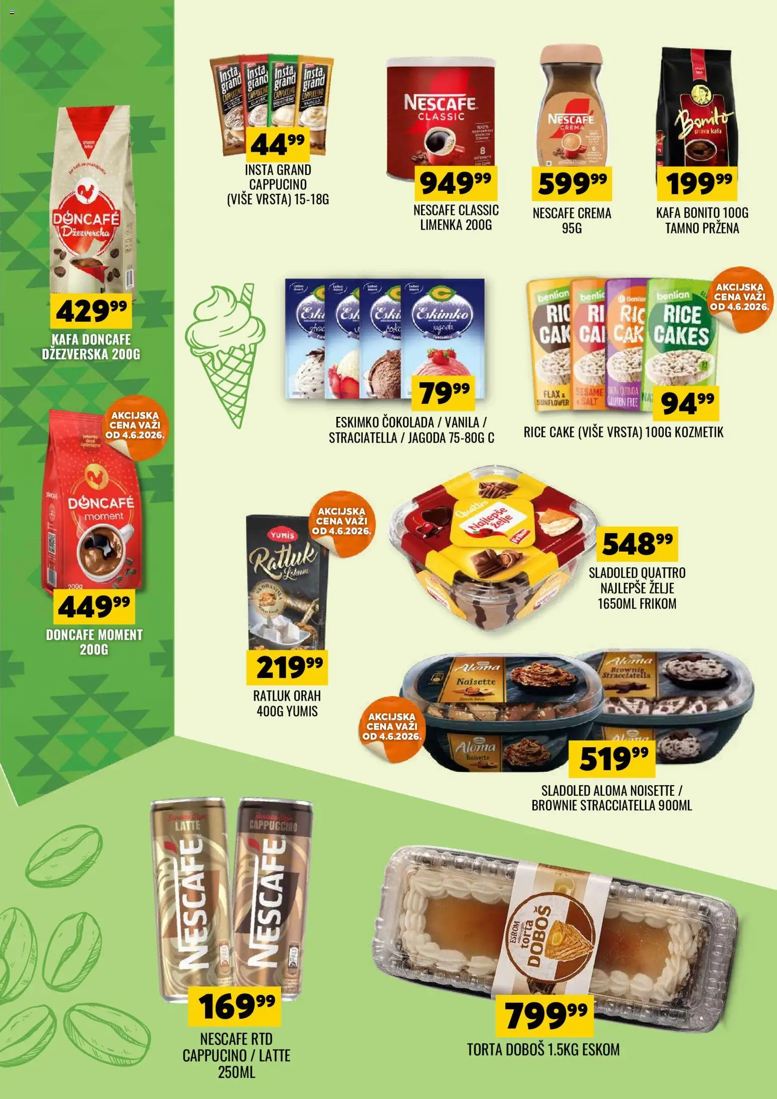 Tekijanka katalog - važi od 03.06.2026 | Strana: 4 | Proizvode: Jagoda, Doncafe, Ratluk, Torta