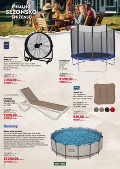 Metro katalog FINALNO SEZONSKO SNIŽENJE - pregled Metro kataloga - važi od 11.09.2026 | Strana: 2 | Proizvode: Ventilator, Jastuk, Ležaljka, Merdevine