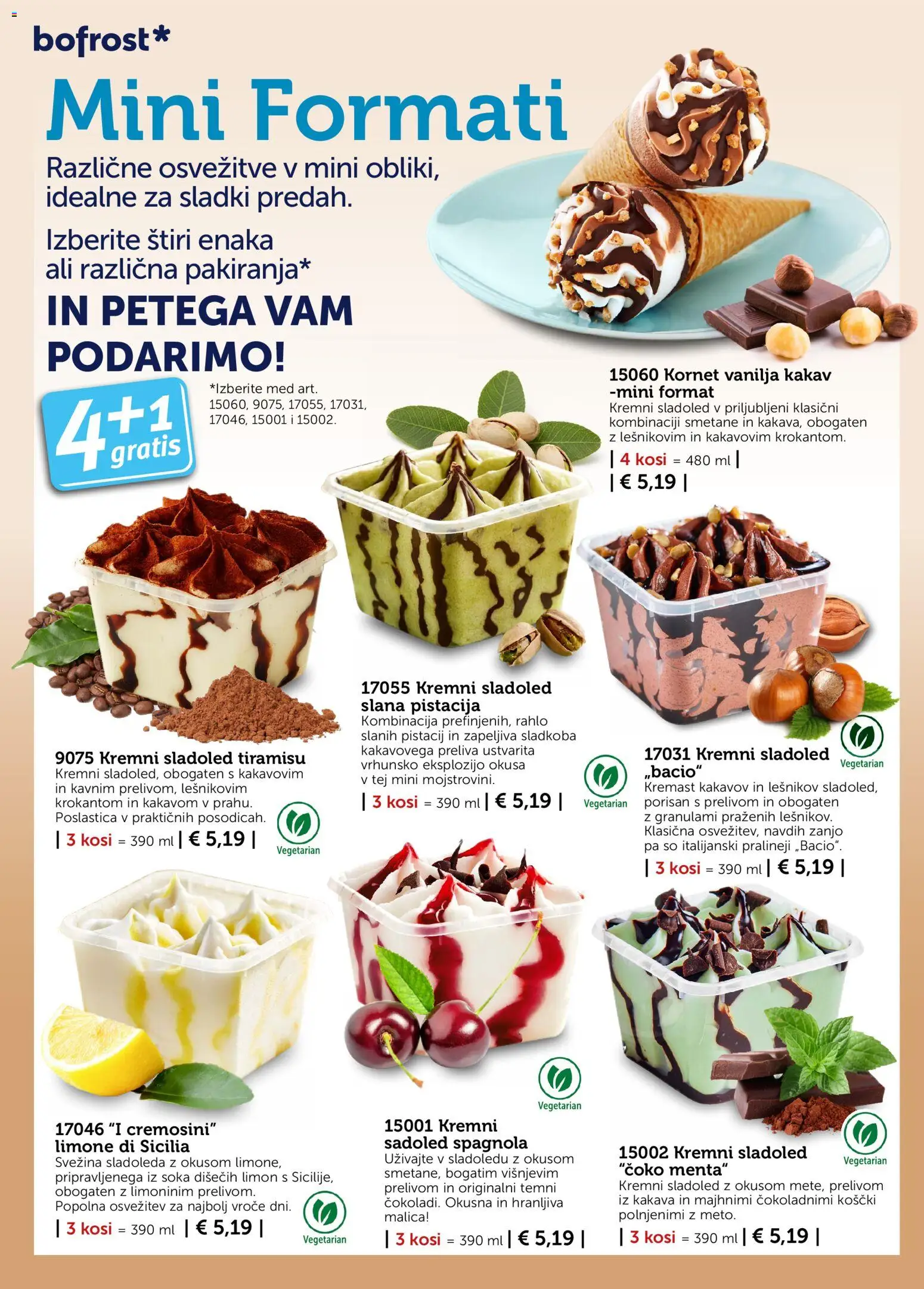Novi Bofrost katalog ponudbe – veljaven od 01.10.2026 | Stran: 10 | Izdelki: Med, Kakav, Sladoled