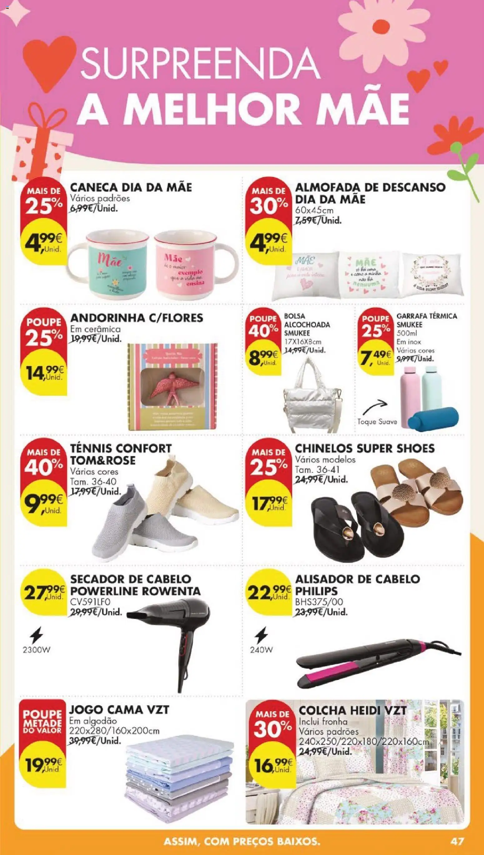 Pingo Doce folheto │ válido de 21.04.2026 | Página: 51 | Produtos: Fronha, Garrafa térmica, Algodão, Caneca