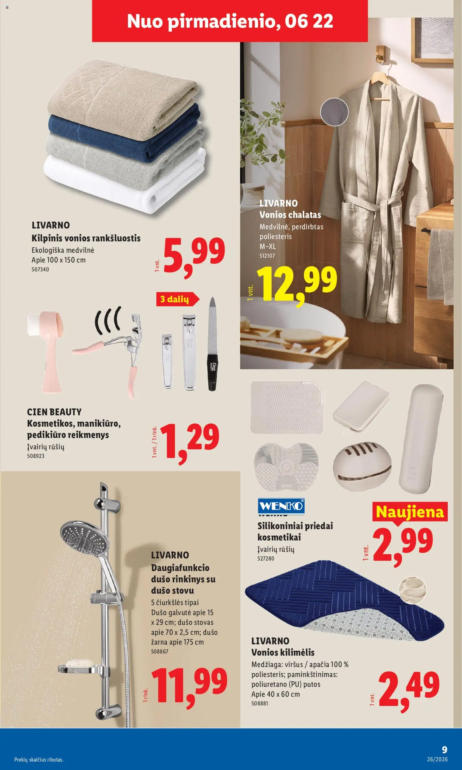 LIDL akcijos nuo 2026.06.22 | Puslapis: 9