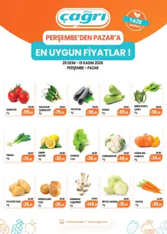 29 Ekim 2026 tarihinden itibaren geçerli olan Çağrı Market kataloğu önizlemesi | Sayfa: 2