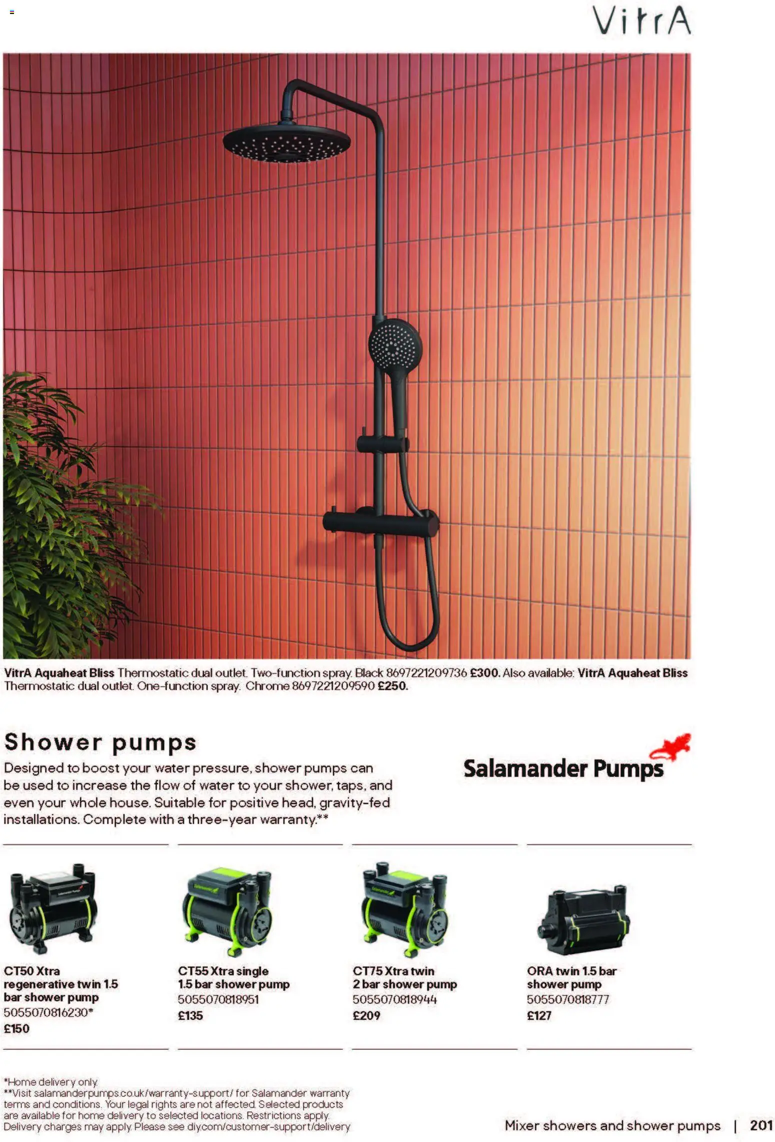 {H1} | Page: 201 | Products: Shower, Mixer