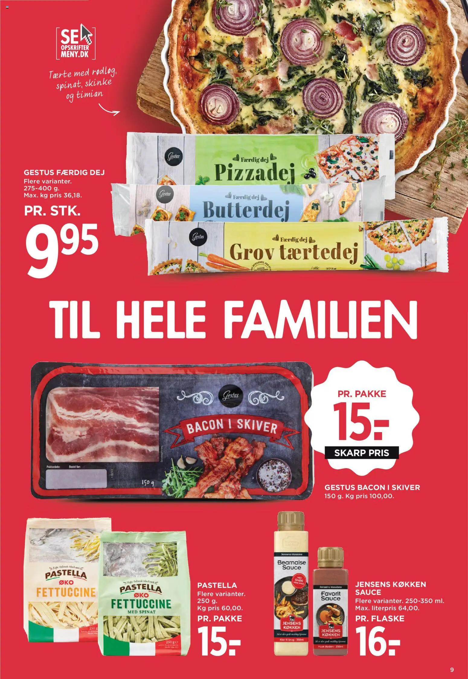 Meny tilbudsavis – gyldig fra 17/07/2026 | Side: 15 | Produkter: Skinke, Pizzadej, Spinat, Timian