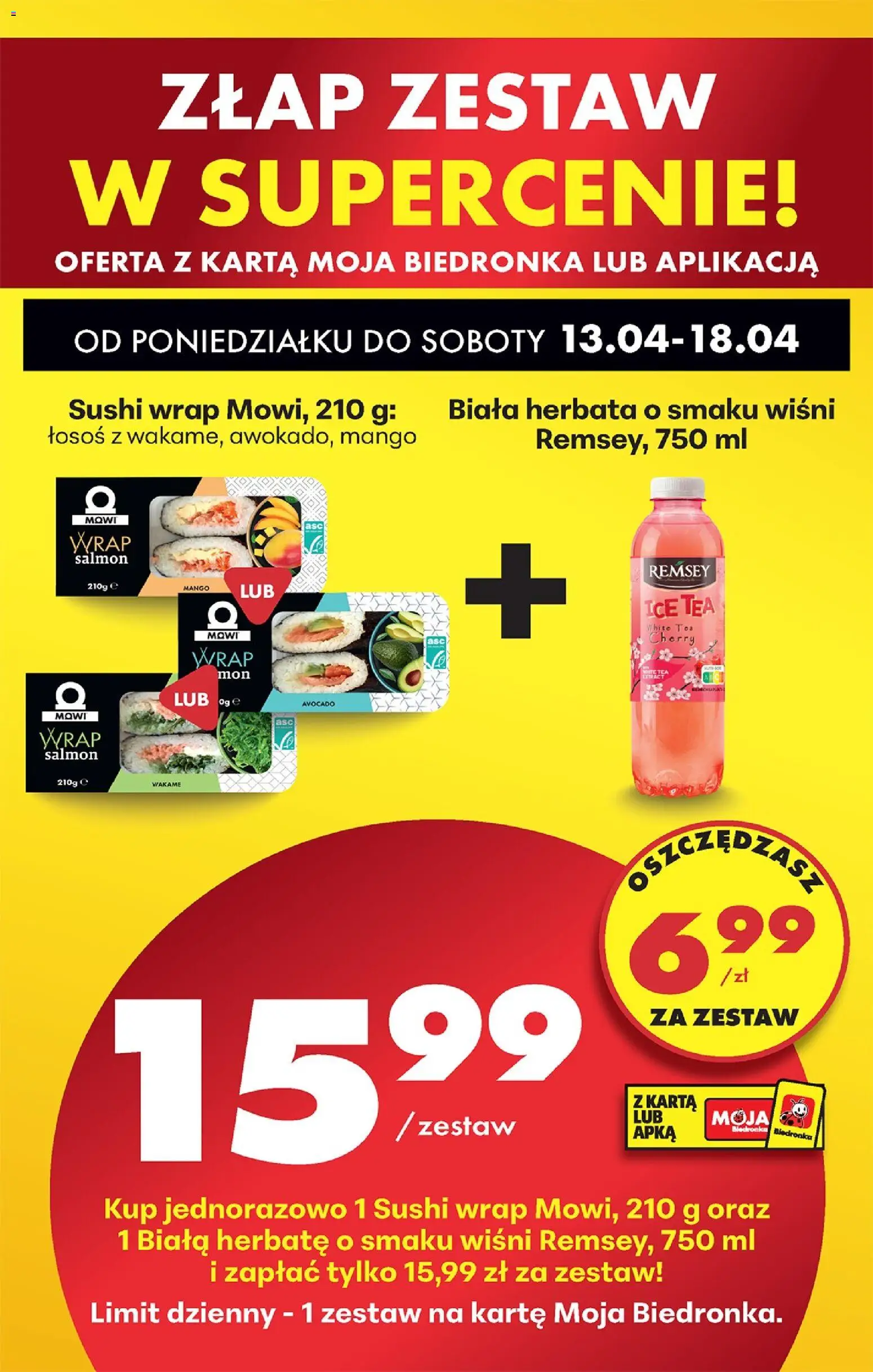 Biedronka Polsko leták od 13.04.2026 | Strana: 89 | Produkty: Mango, Losos, Wakame, Ice tea