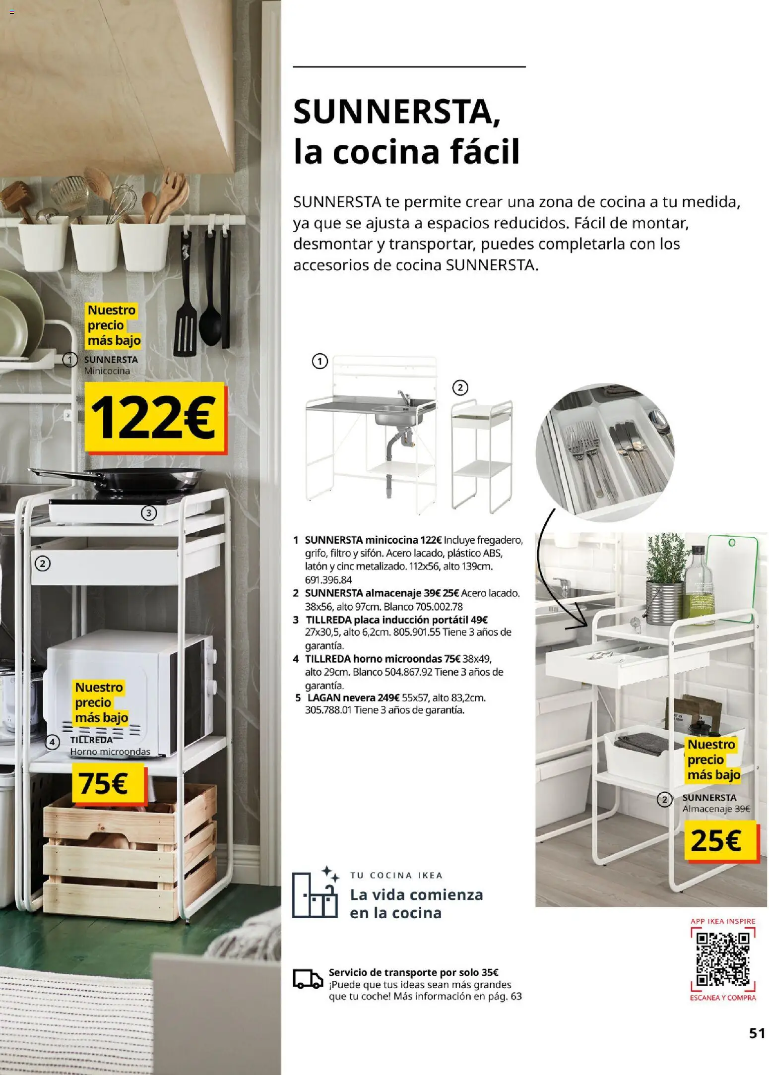 Catálogo IKEA Cocinas │ válido desde el 01/02/2026 | Página: 51 | Productos: Portátil, Té, Horno microondas, Almacenaje