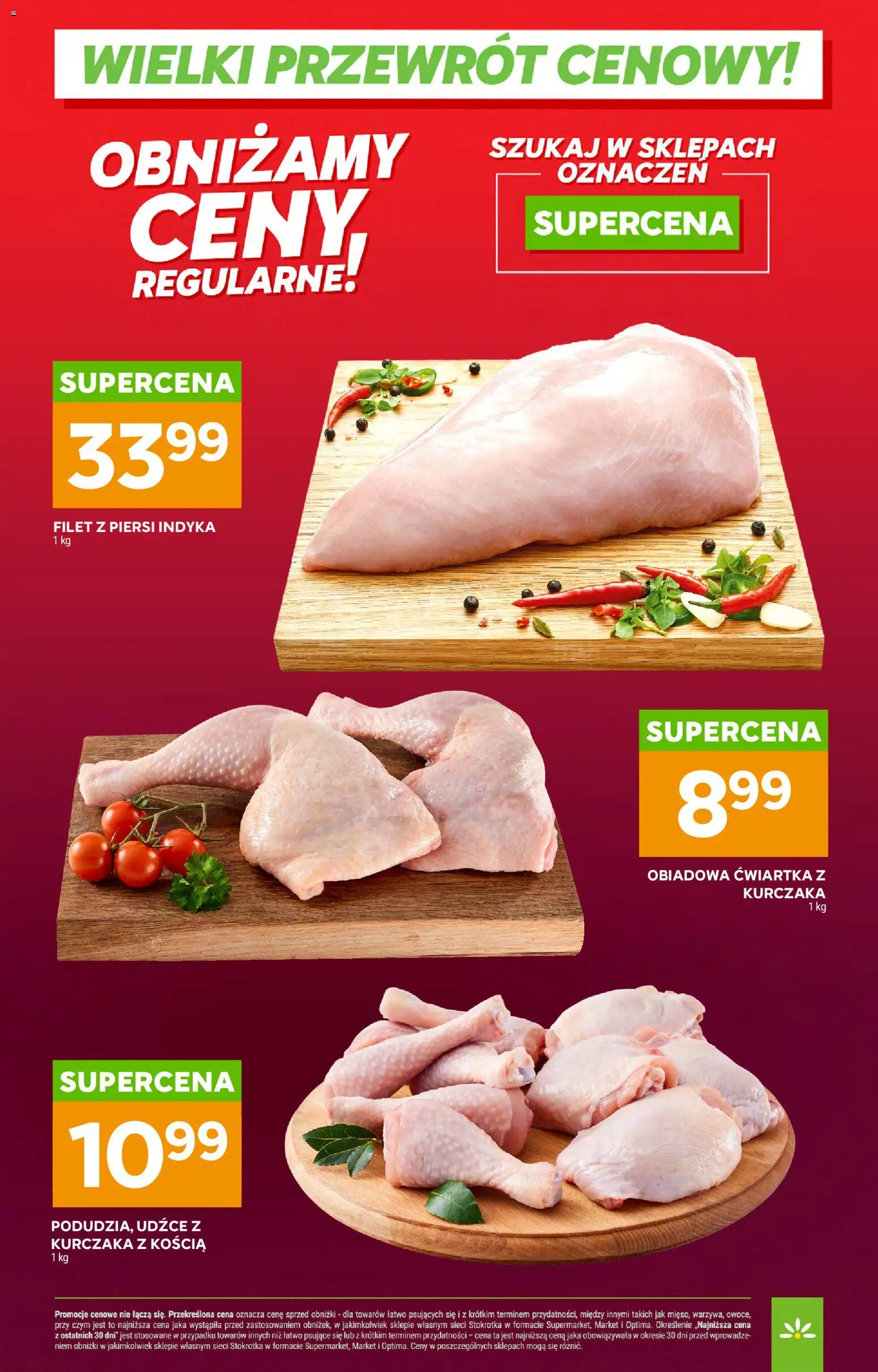 Stokrotka gazetka - Wielki przewrót cenowy od 14.05.2026 | Strona: 3 | Produkty: Piersi, Stokrotka, Filet, Ćwiartka z kurczaka