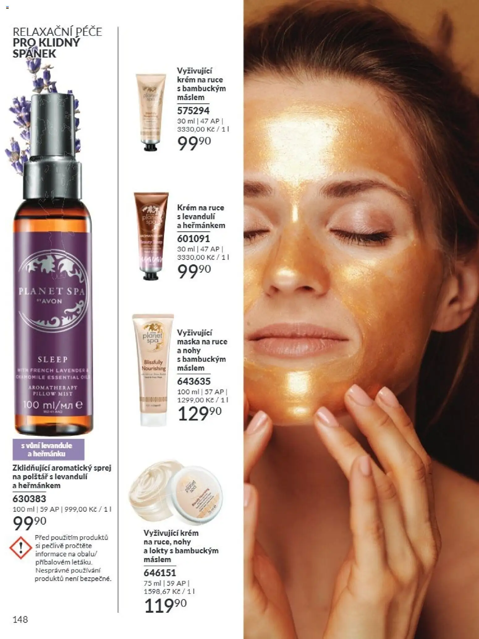 Avon Katalog 07/2026 od 01.07.2026 | Strana: 148 | Produkty: Krém na ruce, Krém, Polštář, Maska