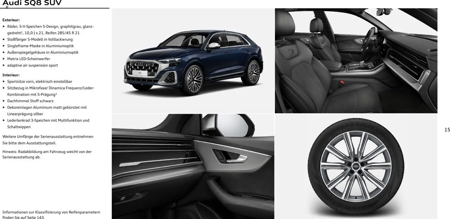 Audi Q8 – gültig ab 06.11.2025 | Seite: 15